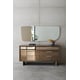 Frosted Bronze Finish Mixes W/ Mirrored Reflection Space LA MODA MIRROR by Caracole 