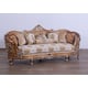 Luxury Sand & Gold Wood Trim SAINT GERMAIN Sofa EUROPEAN FURNITURE Traditional