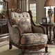Luxury Beige Chenille Armchair Traditional Homey Design HD-1623