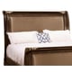 Traditional 18th Century Cherry Upholstered King Sleigh Bedroom Set 5Pcs HD-80003