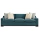 Dark Emerald Soft Velvet Black Stained Ash Finish REFRESH SOFA by Caracole 