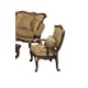  Benetti's Catalon Luxury Golden Beige Silk Chenille Sofa Set 3Pcs Rich Brown