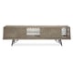 Driftwood Finish W/ Diamond Veneer Patterns Console Table A CUT ABOVE by Caracole 