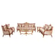 Luxury Antique Walnut & Gold VERONICA II Sofa EUROPEAN FURNITURE Traditional