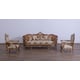 Luxury Sand & Gold Wood Trim SAINT GERMAIN Sofa EUROPEAN FURNITURE Traditional