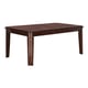 Espresso Finish Wood Dining Table Transitional Cosmos Furniture Pam