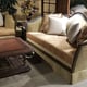 Luxury Exposed Wood Sofa & Chair 1/2 Set 2Pcs Benetti's GARIBALDI Classic