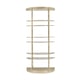 Whisper of Gold Metal Half-Moon Etagere UP, UP AND AWAY by Caracole 
