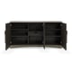 Charred Bark & Platinum Finish Stone Top Sideboard CRUSHING IT by Caracole 