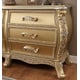 Antique Gold Dresser Carved Wood Traditional Homey Design HD-1801 
