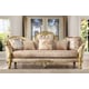 Luxury Champagne Silk Chenille Sofa Set 3Pcs Homey Design HD-663 