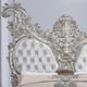 Traditional Silver Wood California King Bed Set 5PCS Homey Design HD-1808-CK-5PCS