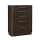 Aged Bourbon Finish Five Soft-Close Drawers STREAMLINE CHEST by Caracole 