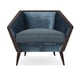 Origami Shape Midnight Blue Velvet Accent Chair THE CRANE by Caracole 