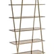 Lucent Bronze Smooth Metallic Paint Six Shelves VECTOR ETAGERE by Caracole 