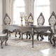 Silver Gray Dining Table Carved Wood Traditional Homey Design HD-13012-GR