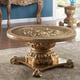 Gold Finish Coffee Table Traditional Homey Design HD-CT328G