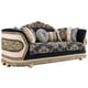 Classic Black/Gold Wood Sofa Homey Design HD HD-9012-SOFA