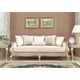 Luxury Metallic Silver Finish Sofa Modern Homey Design HD-700