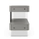Glass & Steel Open Nighstands Set 2Pcs OPENING NIGHT by Caracole 