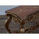Luxury Brown Gold & Silver Wood Trim Console Table St Germain EUROPEAN FURNITURE