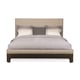 Neutral Tweed Upholstered Headboard Queen MODERNE BED by Caracole 