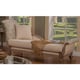 Luxury Chenille Sofa Set 2 Ps Carved Wood Benetti's Milerige Classic Traditional