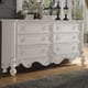 Traditional Ivory & Gold King Bedroom Set 4Pcs Homey Design HD-999 IVORY SPECIAL ORDER