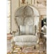 Belle Silver Finish Accent Chair Homey Design HD-01 Traditional Classic