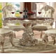 Antique White Silver Round Dining Table HD-8017 