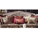 Homey Design HD-1880 Traditional Luxury Taupe Pearl  Tufted Upholstered Loveseat