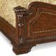 Traditional Medium Cherry Wood Eastern King Panel Bed HD-80001