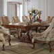 Brown Cherry Dining Table Carved Wood Traditional Homey Design HD-124 