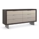 Sepia & Smoked Stainless Steel Paint Finish LA MODA DRESSER by Caracole 