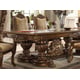 Antique Gold & Perfect Brown Dining Table Traditional Homey Design HD-8011 