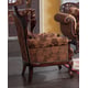 Homey Design HD-66 Luxury Cinnamon Finish  Sofa Chaise Chair  Living Room Set 3Pcs 