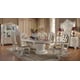Antiqued White & Gold Brush Highlights  Side Chair Set 2Pcs Traditional Homey Design HD-1806