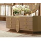 Belle Silver Finish 6 Drawers Dresser Contemporary Homey Design HD-922