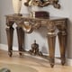 Bronze Finish Console Table & Mirror Traditional Homey Design HD-8908B