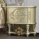 Classic Antique Gold & Belle Silver Solid Wood Nightstand Set 2Pcs Homey Design HD-958