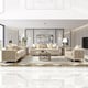 Luxury Champagne Sofa Solid Wood Traditional Homey Design HD-8911 