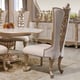 Traditional Gold & Beige Solid Wood Dining Room Set 9Pcs Homey Design HD-9083