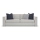 Brushed Tweed Fabric Contemporary Sofa WELT PLAYED SLEEPER by Caracole 
