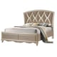 Champagne Finish Wood Queen Bedroom Set 3Pcs Transitional Cosmos Furniture Faisal
