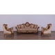 Imperial Luxury Brown Gold RAFFAELLO II Arm Chair EUROPEAN FURNITURE Classic