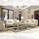 Luxury Metallic Silver Finish Armchair Modern Homey Design HD-700