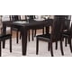Espresso Finish Wood Dining Room Table Transitional Cosmos Furniture Era