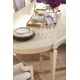 Classic Oval Shape Radiant Pearl Finish Dining Table EXQUISITE TASTE by Caracole 