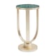 Top is Abalone Shell under beveled glass End Table SEA SIDE by Caracole 