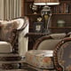 Luxury Beige Chenille Armchair Traditional Homey Design HD-1623